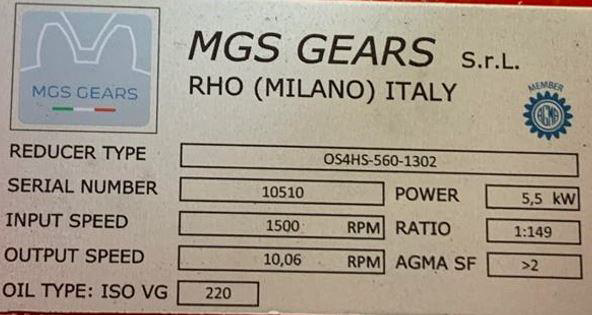 Gearbox MGS OS4HS 560 1302 01 for Italcementi
