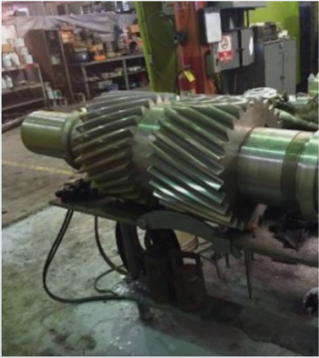Model Pinion Shaft and Gears for Vinton Steel