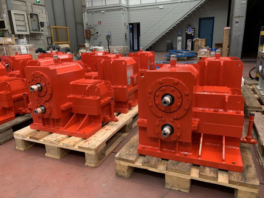 Gearbox aluminiun rolling mill for Marcegaglia