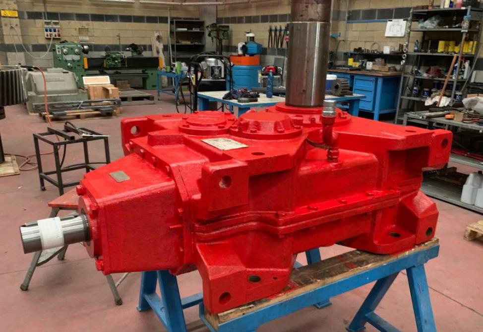 Gearbox review HANSEN command pulper LAMORT for Cartiere Saci