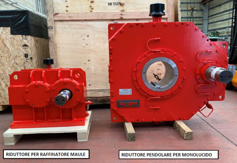 New MGS Gearbox for MAULE refiner and yankee dryer for Cartiere Saci