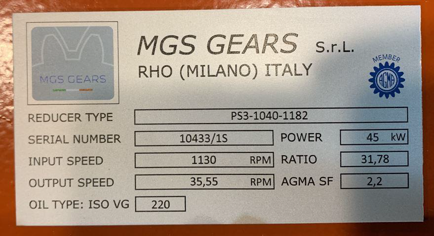 Steel Mill Crane Translation Gearbox for Arcelor Mittal