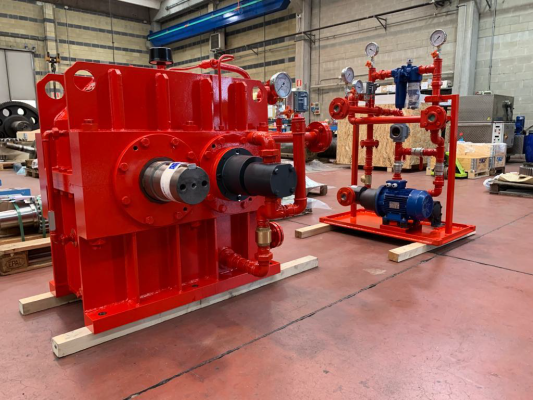 Gearbox MGS GEARS drive desfibradora for Ingenio Santa Ana